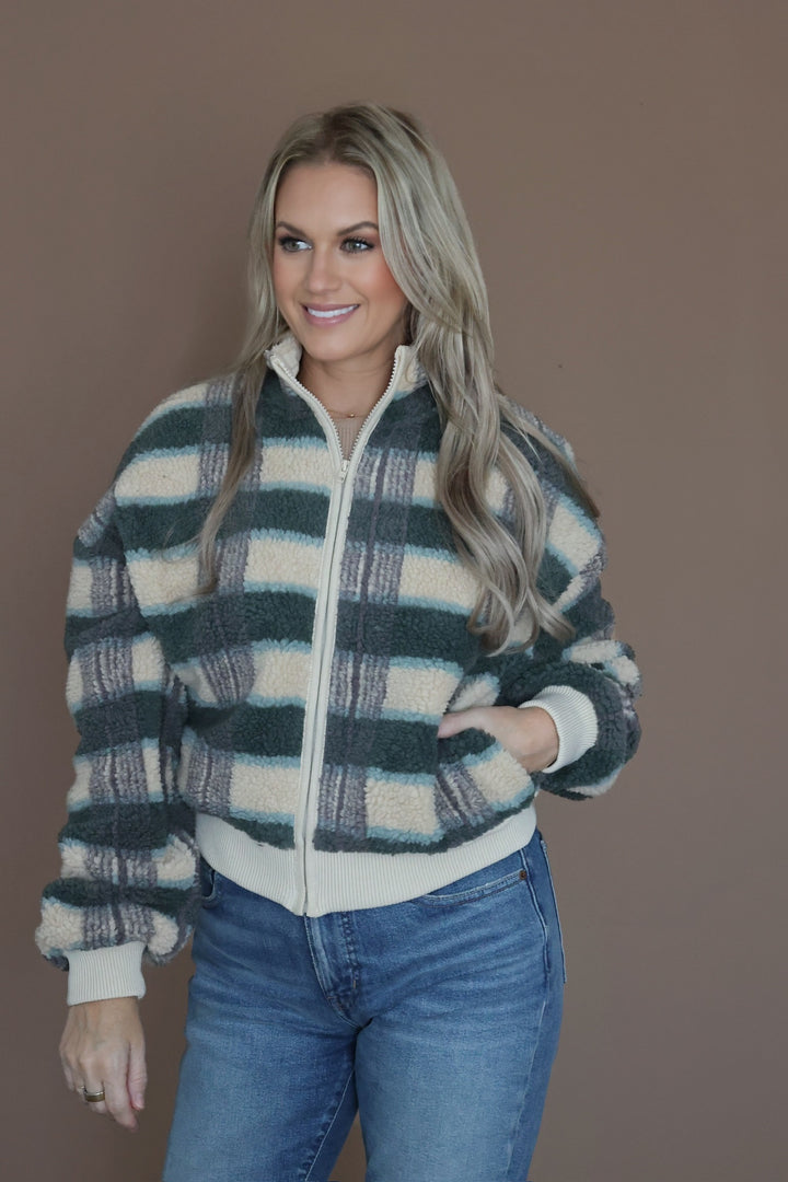 Macy Sherpa Jacket-(FINAL SALE)