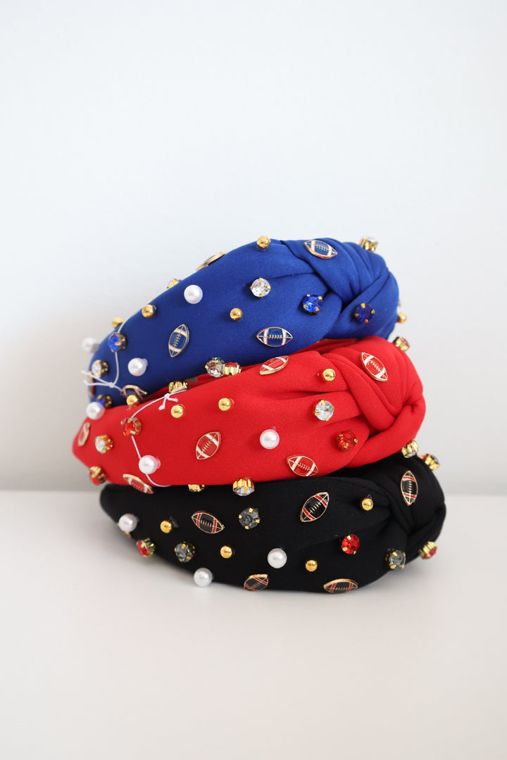 Football Beaded Headband
