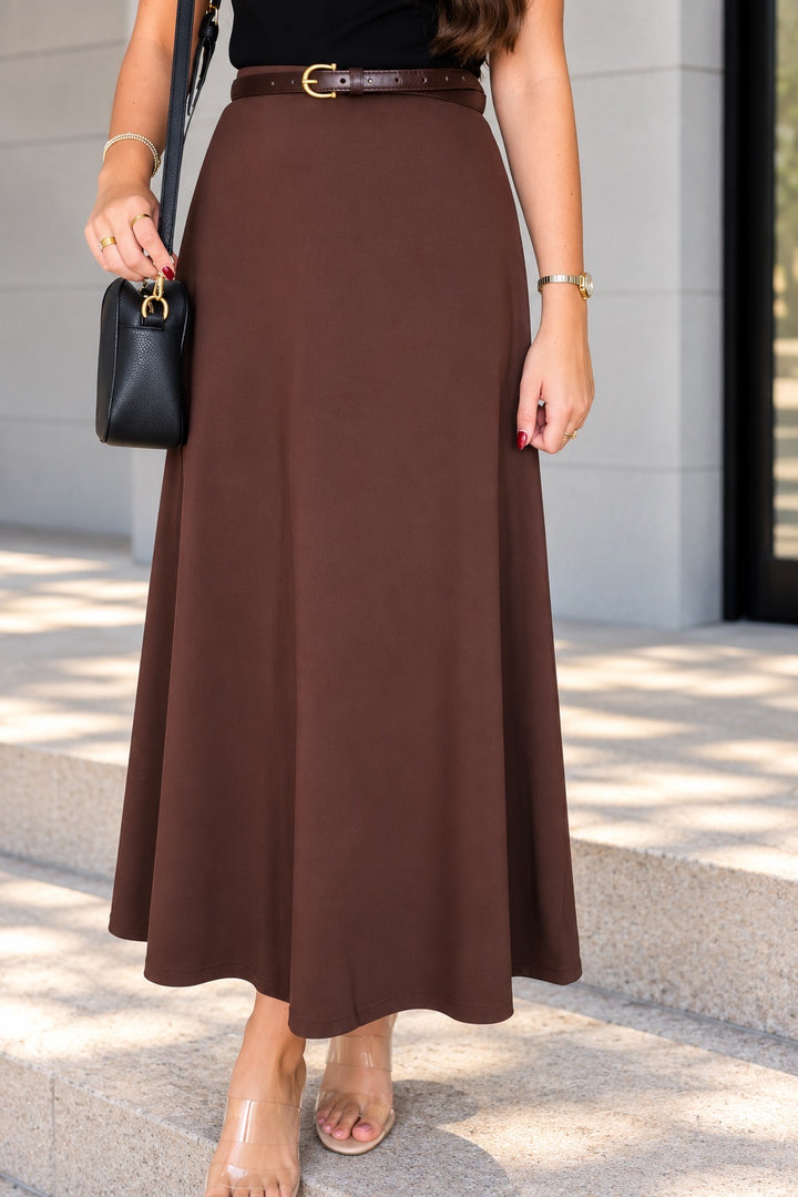 Forever Skirt- Brown