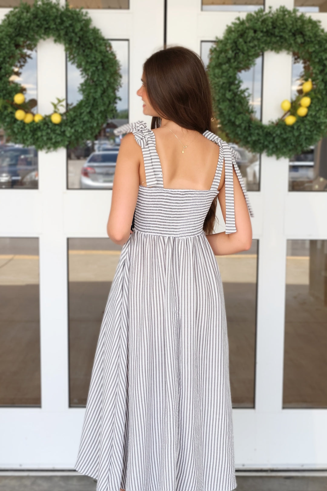 Margot Tie Strap Midi Dress