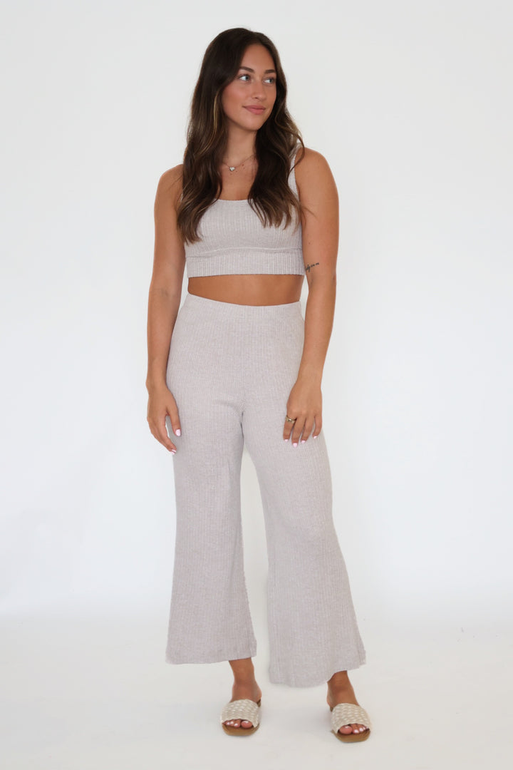 Coastline Rib Pant - Slate Grey