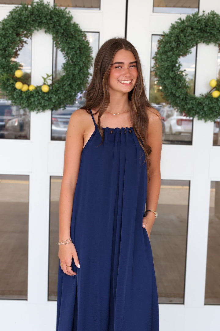 Breezy Beaded Maxi Dress