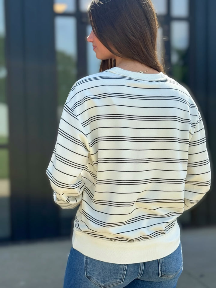 Stand Out Stripe Sweatshirt