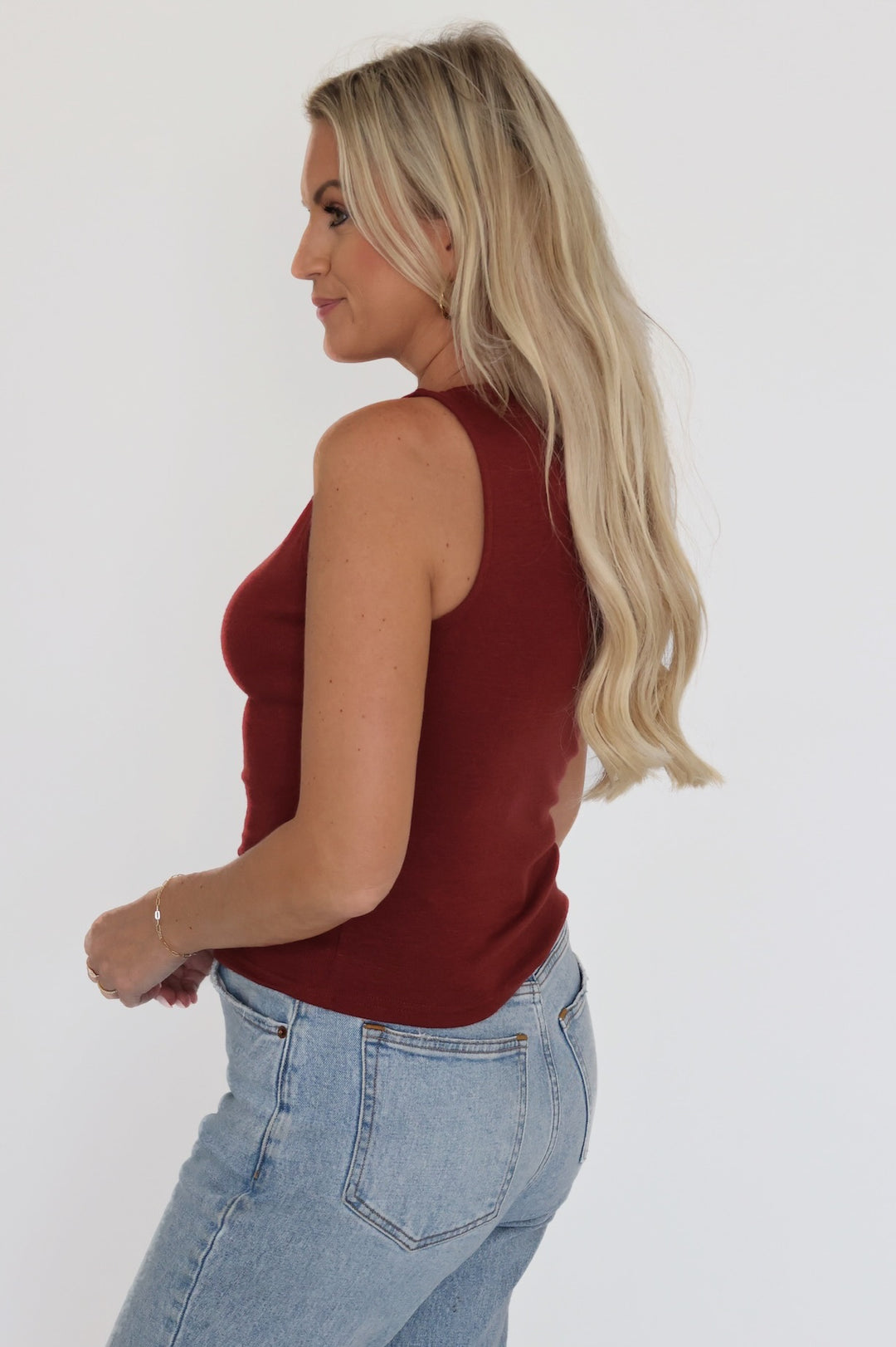 Credit Sleeveless Top(final sale)