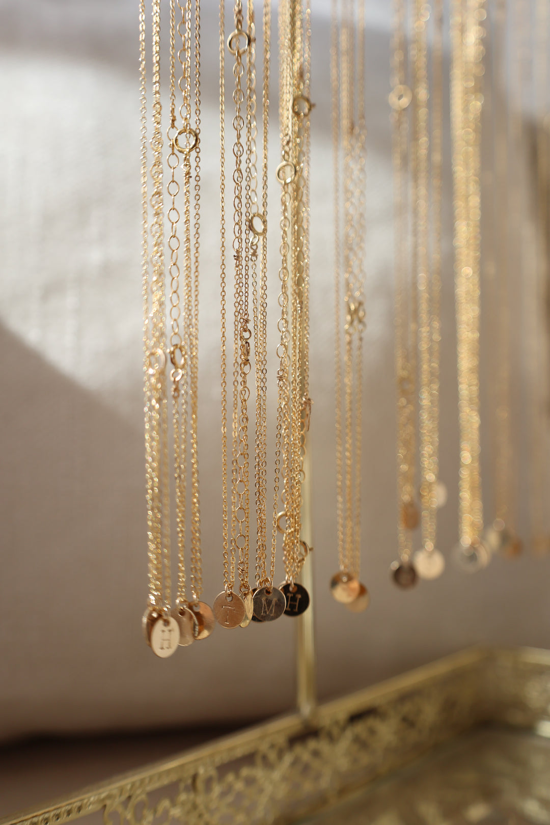 Gold Filled Initial Necklace