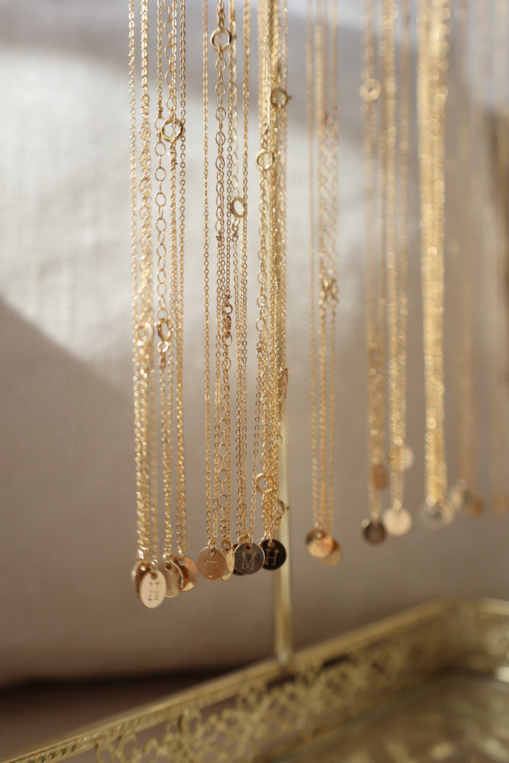 Gold Filled Initial Necklace