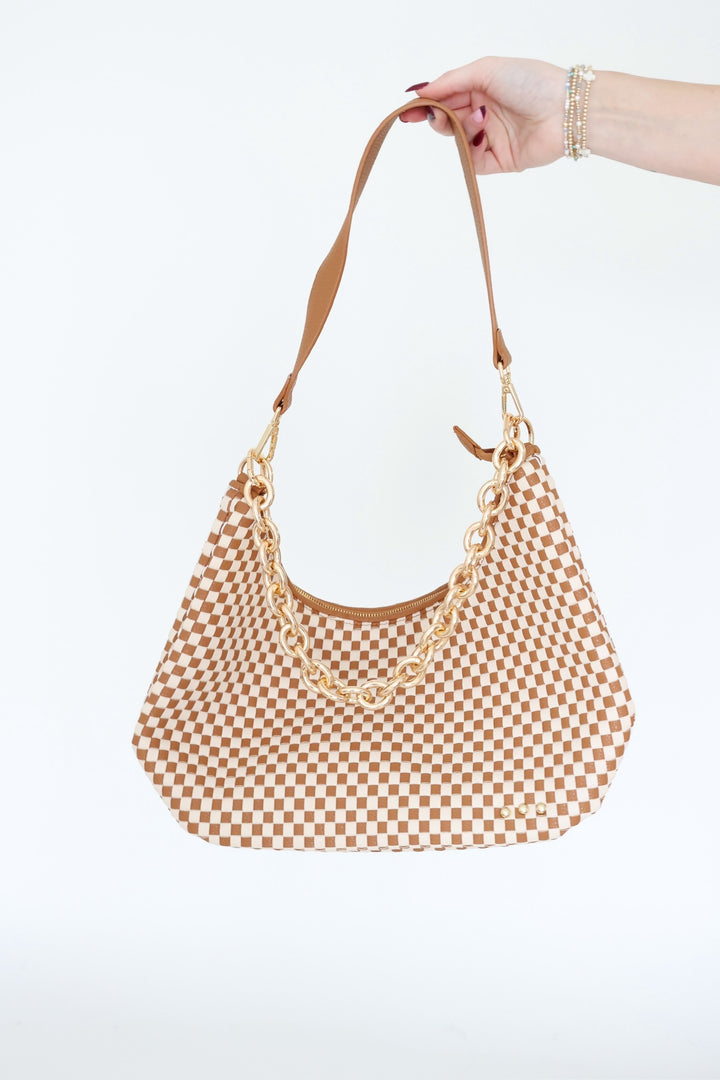 Sienna Shoulder Tote - Brown