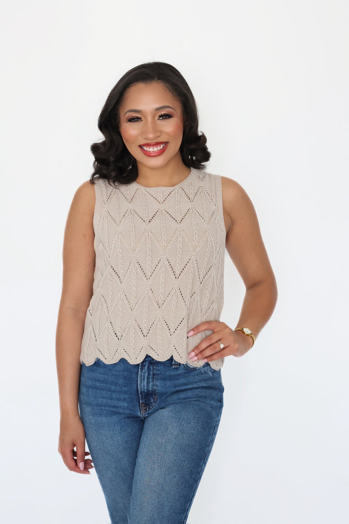 Honor Sweater Tank-(FINAL SALE)