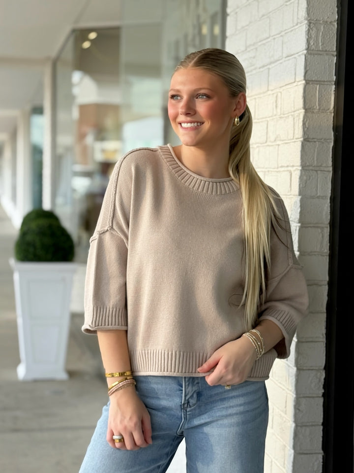 Gemma Knit Pullover - Steel