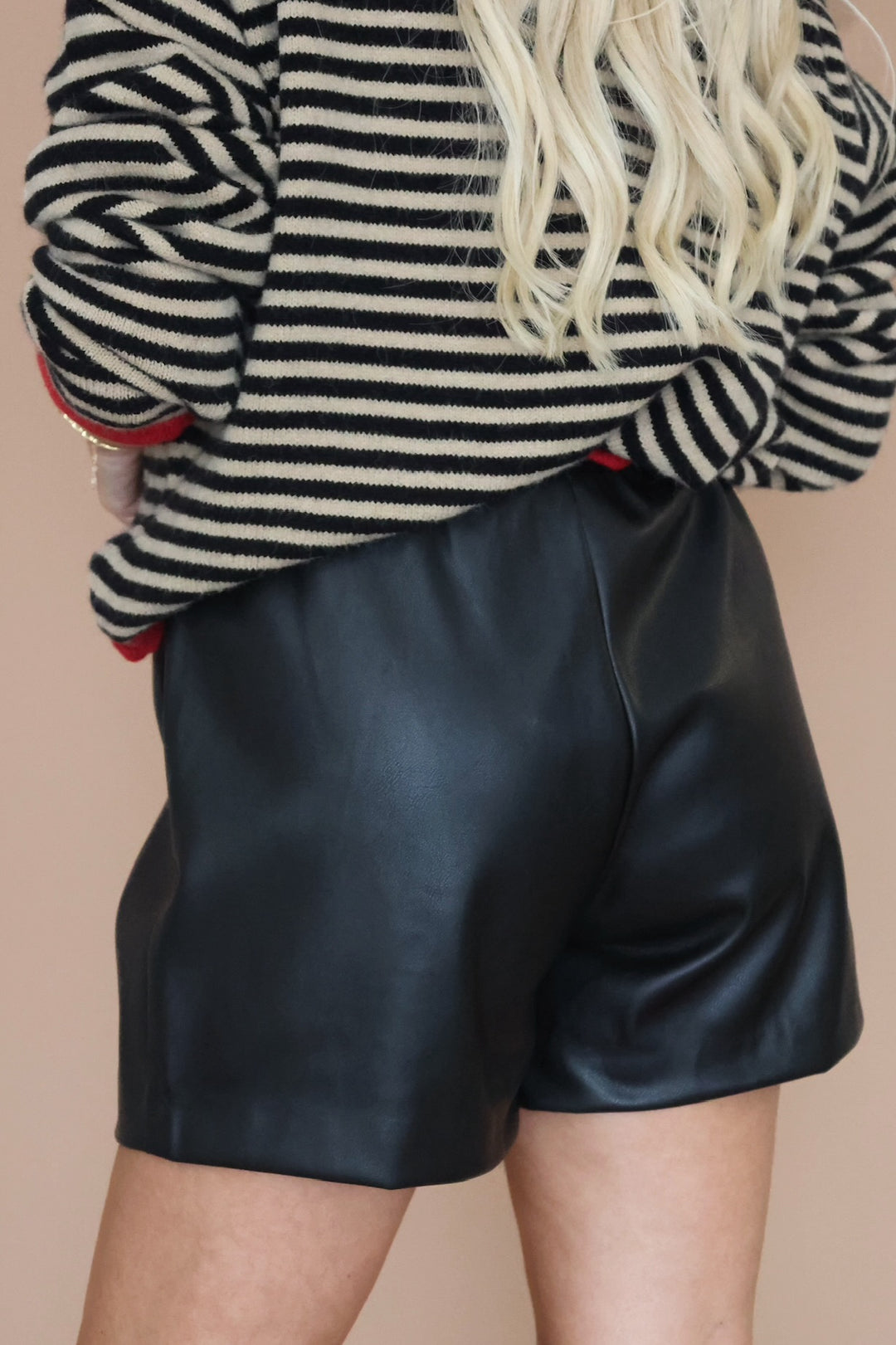 Follow Me Around Shorts- Black-(FINAL SALE)