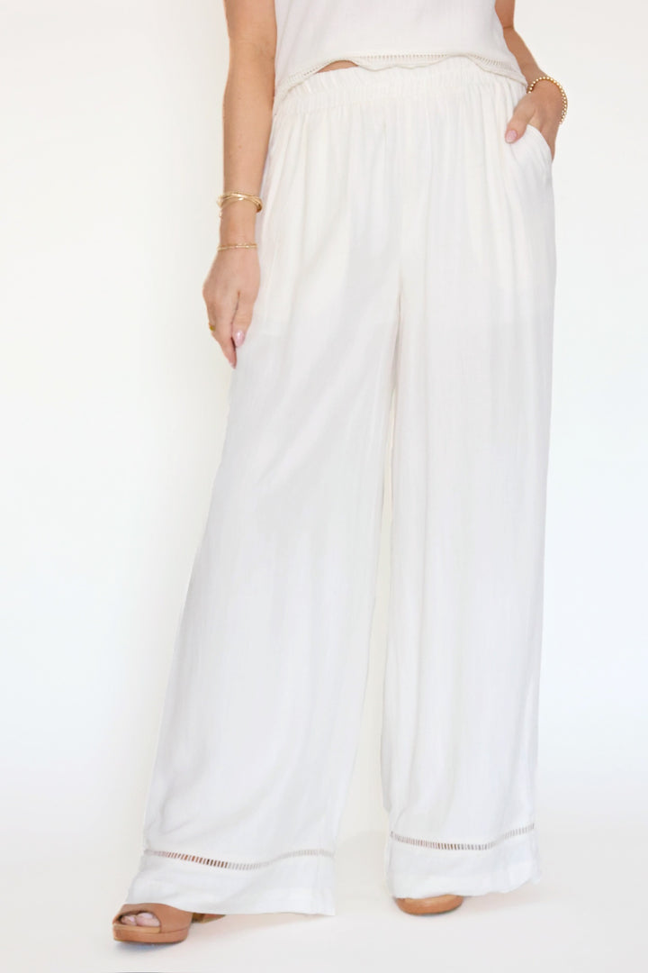 Lydie Lace Trim Pant