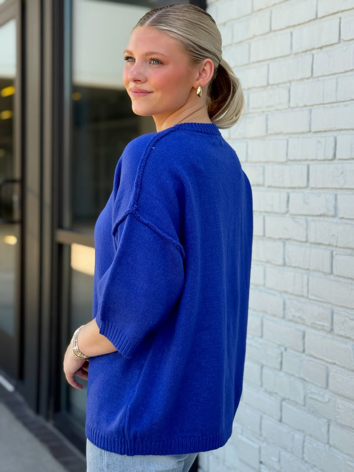 Backup Sweater- Royal Blue