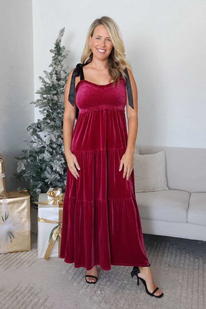 Sunder Velvet Dress-(FINAL SALE)
