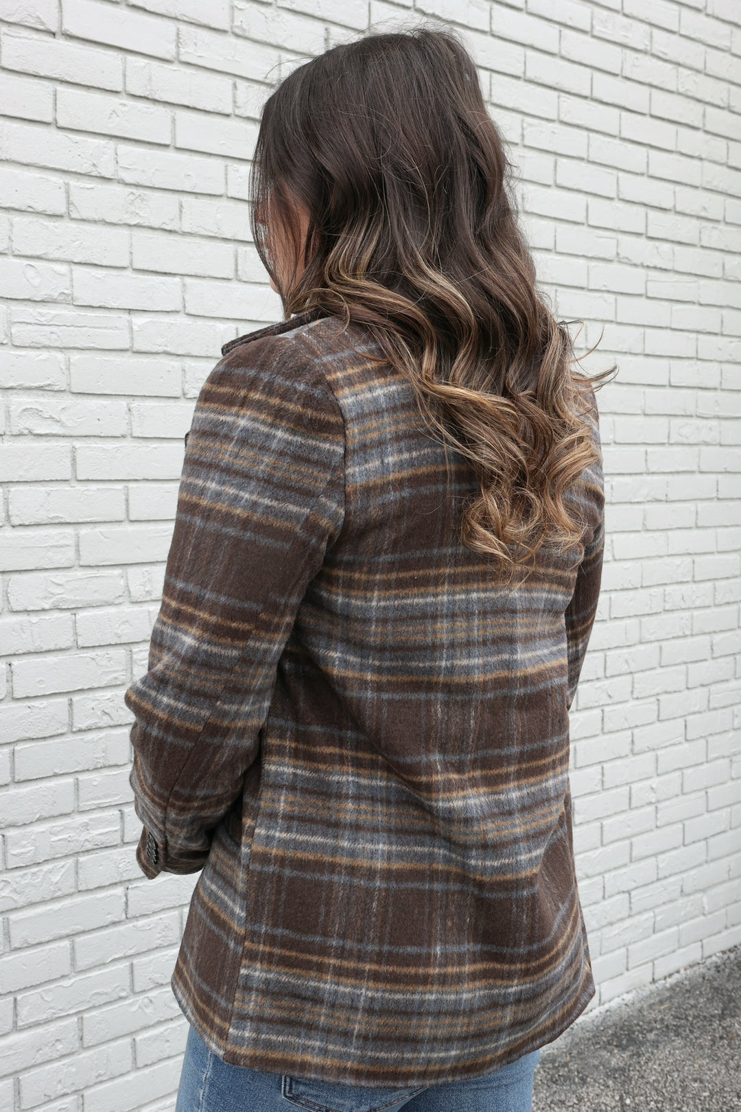 Kathalina Plaid Blazer-(FINAL SALE)