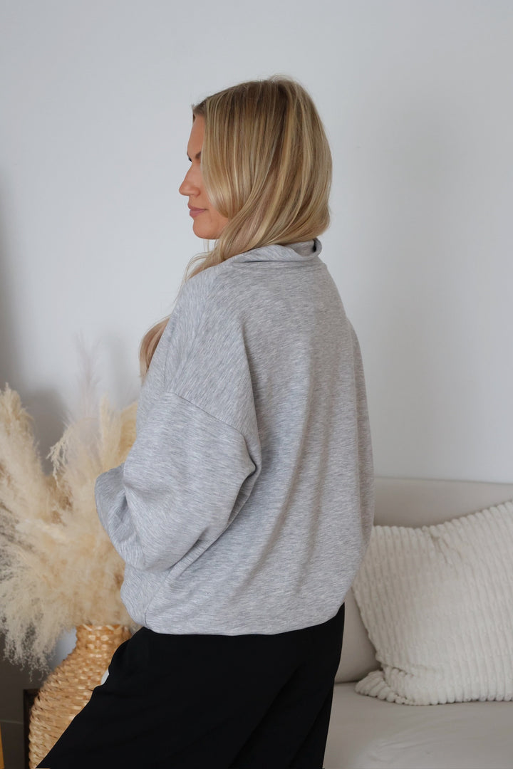 Royce Scuba Half Zip- Heather Grey