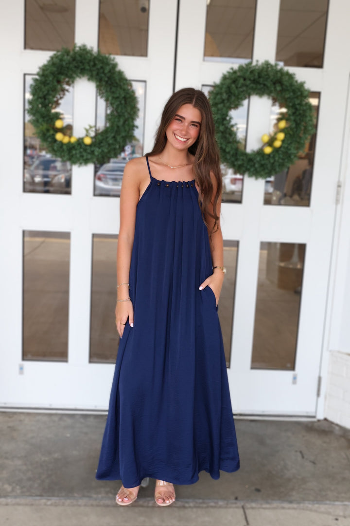 Breezy Beaded Maxi Dress