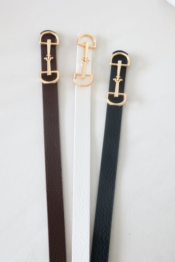 Horse Bit Skinny Belt