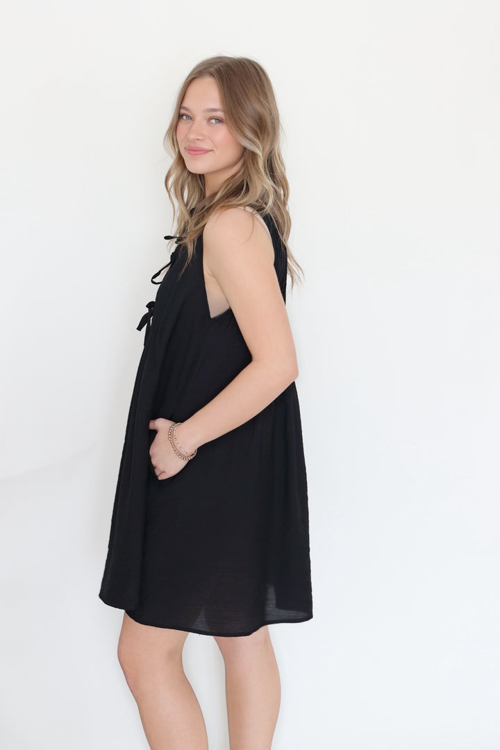 Cameron Tie Front Mini Dress
