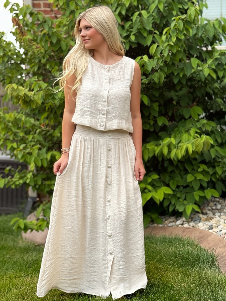 Sally Button Top