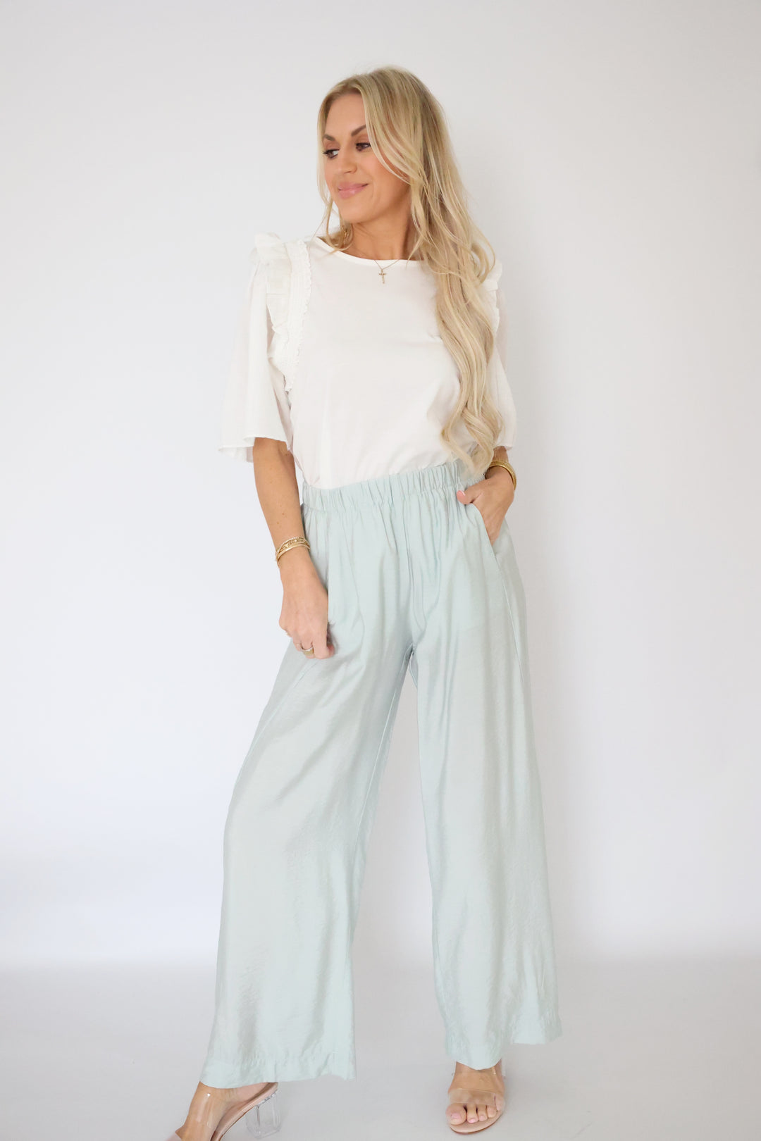 Paris Lounge Pant - Aquamarine (FINAL SALE)
