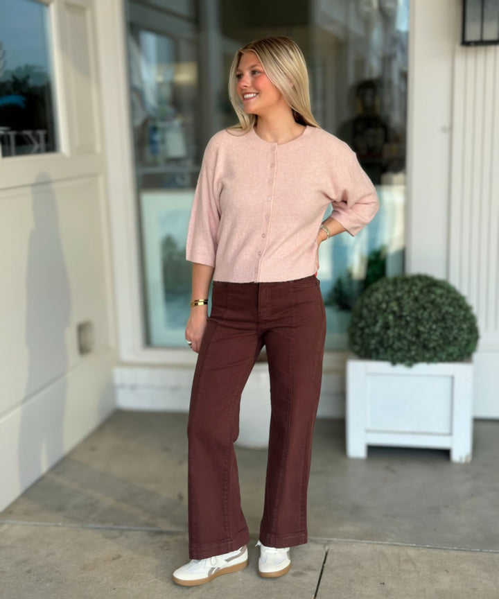 Valor Cardigan- Soft Blush
