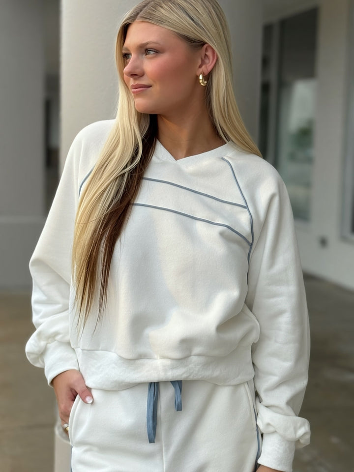 Lyla Piped Lounge Shorts