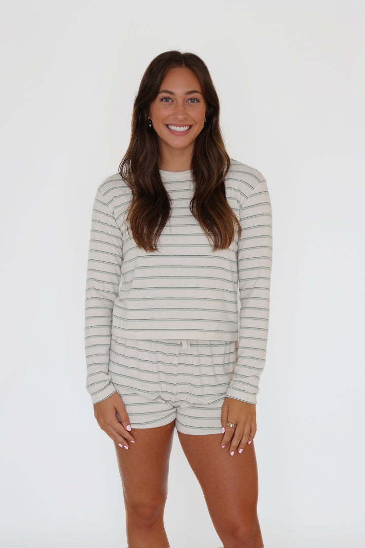 Evergreen Stripe Short(final sale)