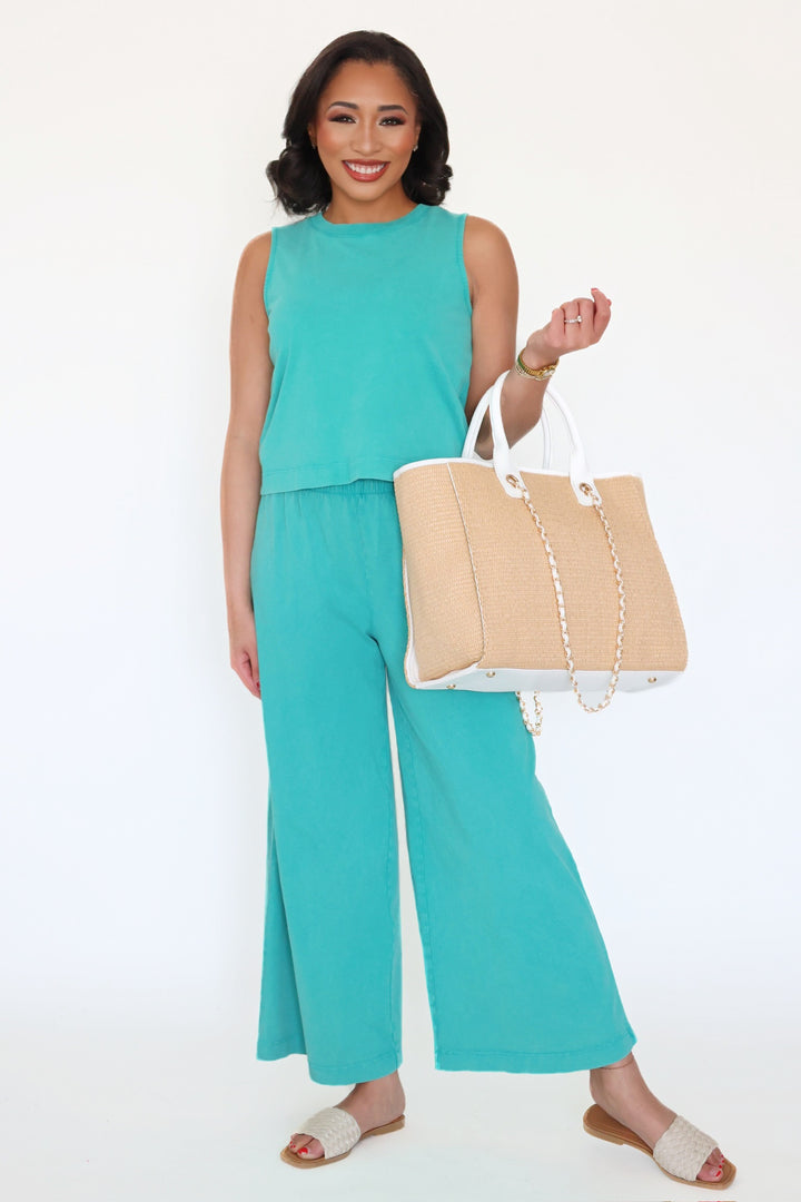 Scout Jersey Crop Pant- La Palma