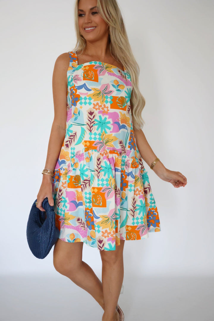 Send You a Postcard Dress (FINAL SALE)