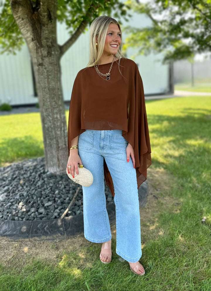 Mellow Poncho Top