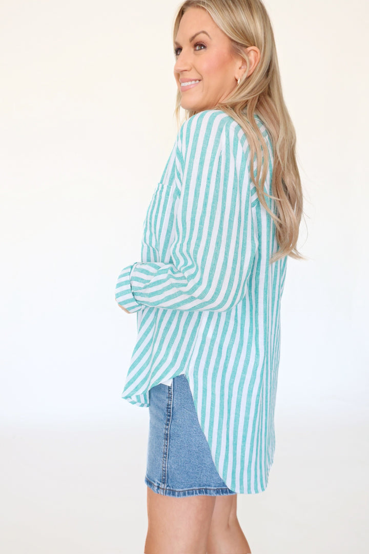 The Perfect Linen Top- La Palma