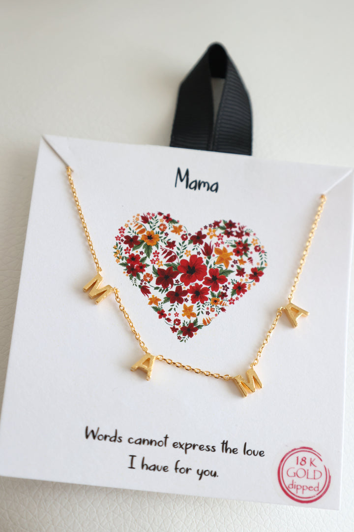 Mama Letters Necklace