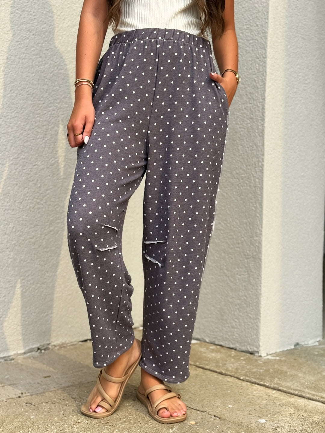 Mocha Polka Pants