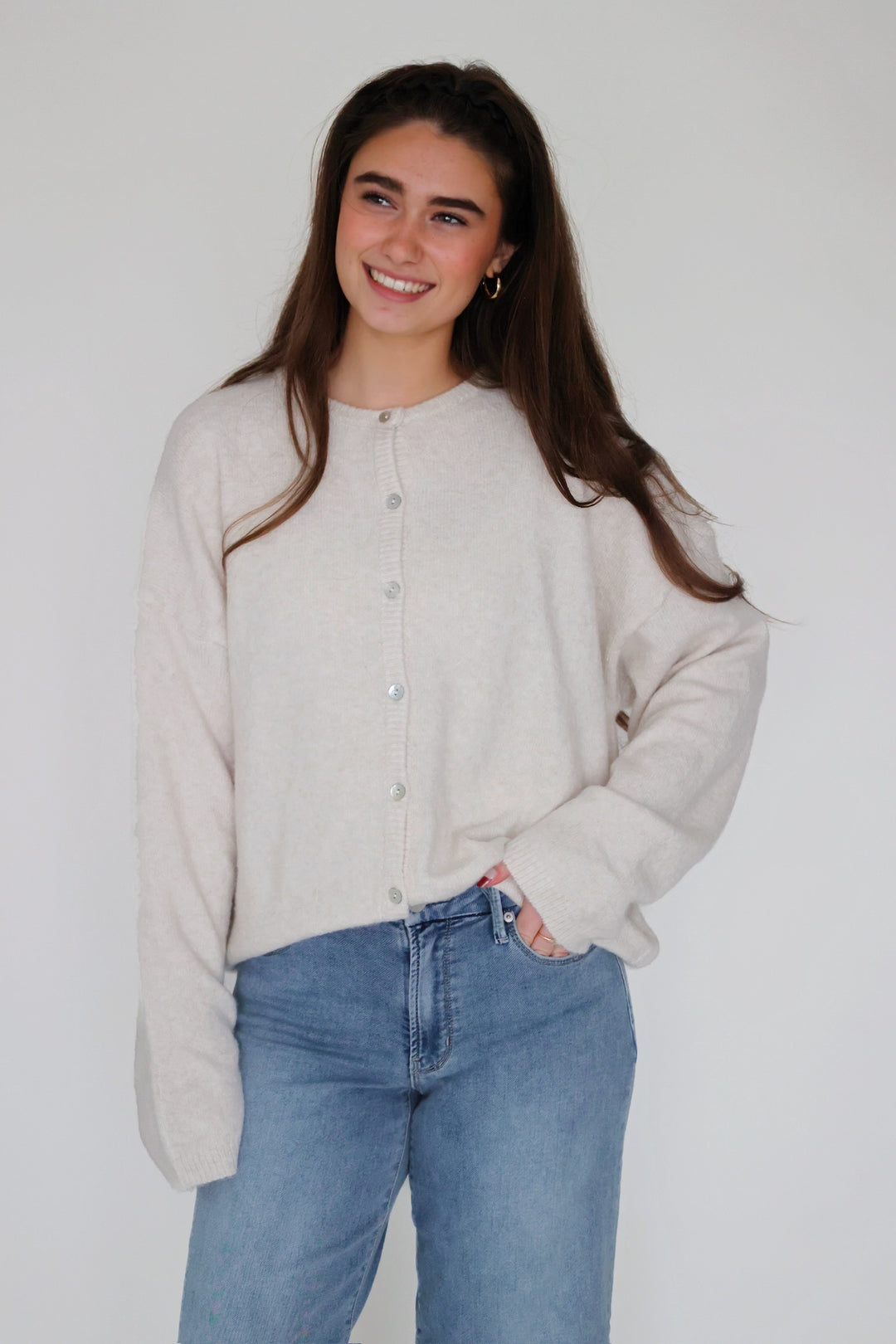 Preboard Cardigan- Ivory