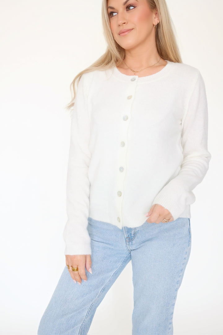 Boardwalk Cardigan- Off White