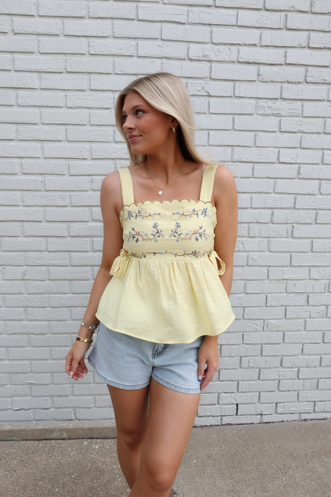 Maren Side Tie Top