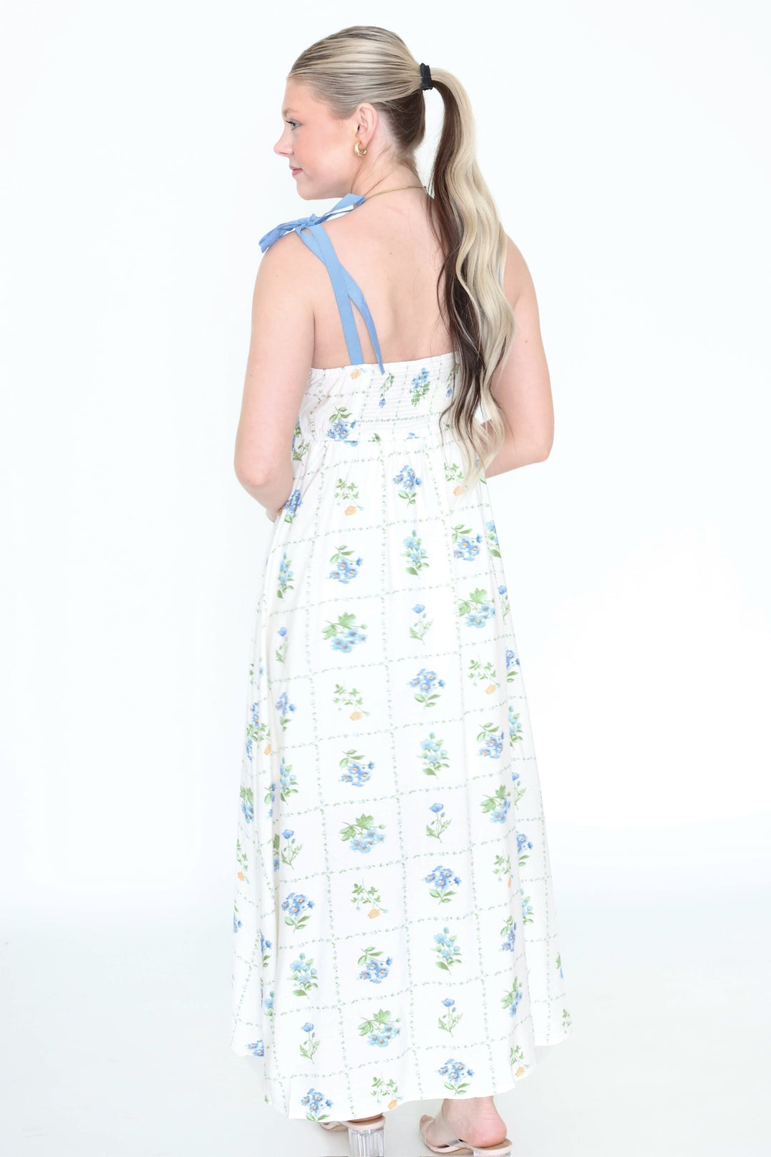 Nicole Tile Printed Midi Dress