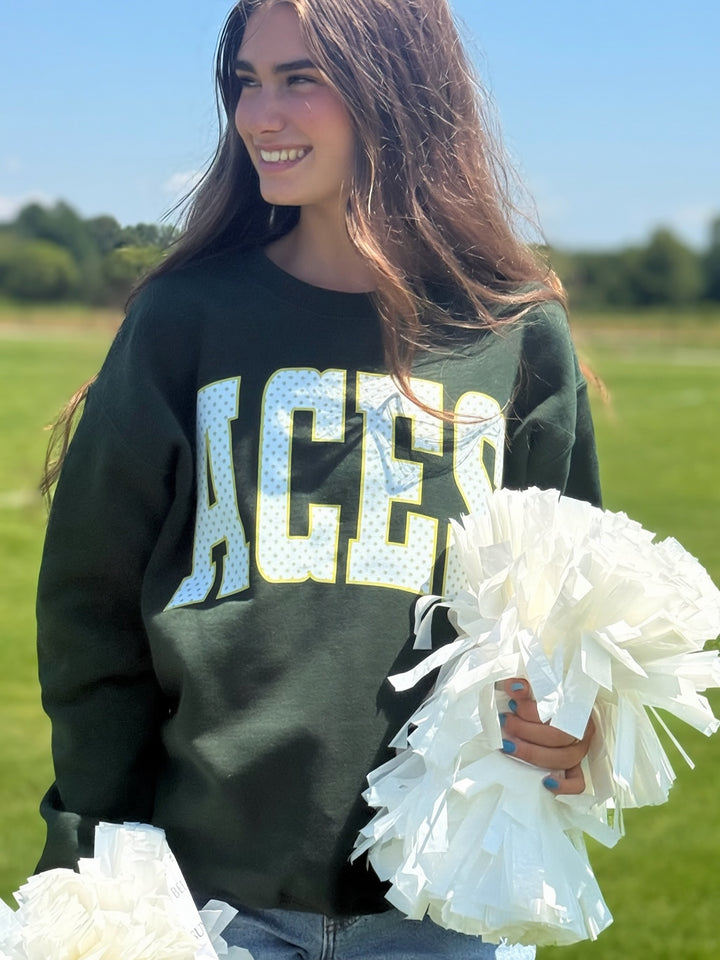 Polka Dot Team Sweatshirt- ACES