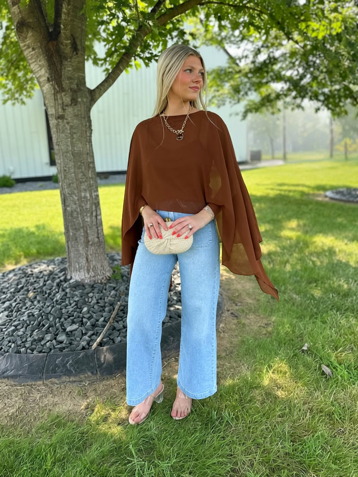 Mellow Poncho Top