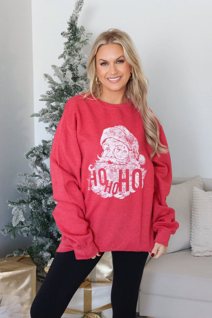 Santa HO HO HO Sweatshirt (Final Sale)