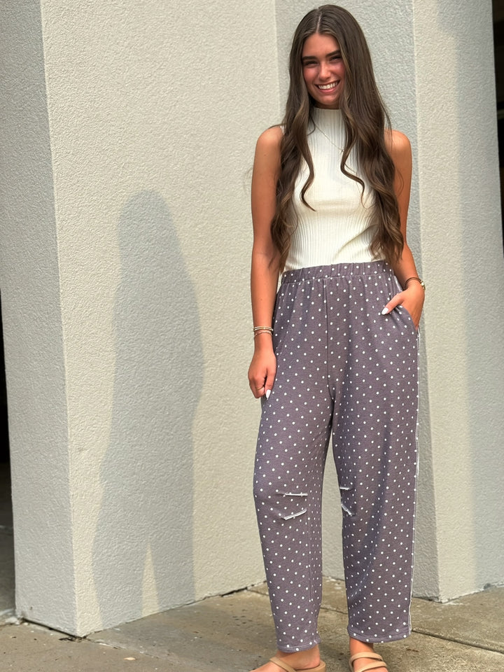Mocha Polka Pants