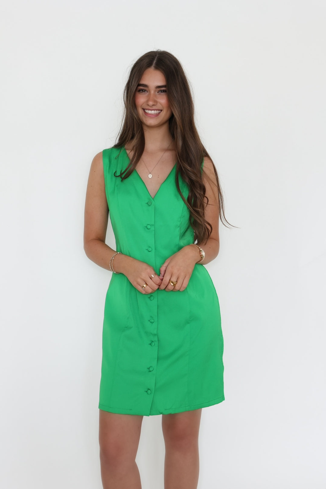 Ashley Button Front Dress