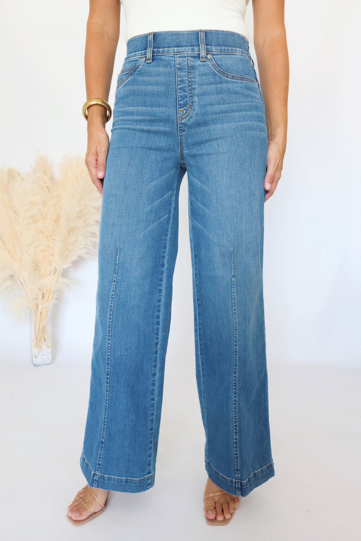 SPANX Seamed Front Wide Leg Jeans (FINAL SALE)