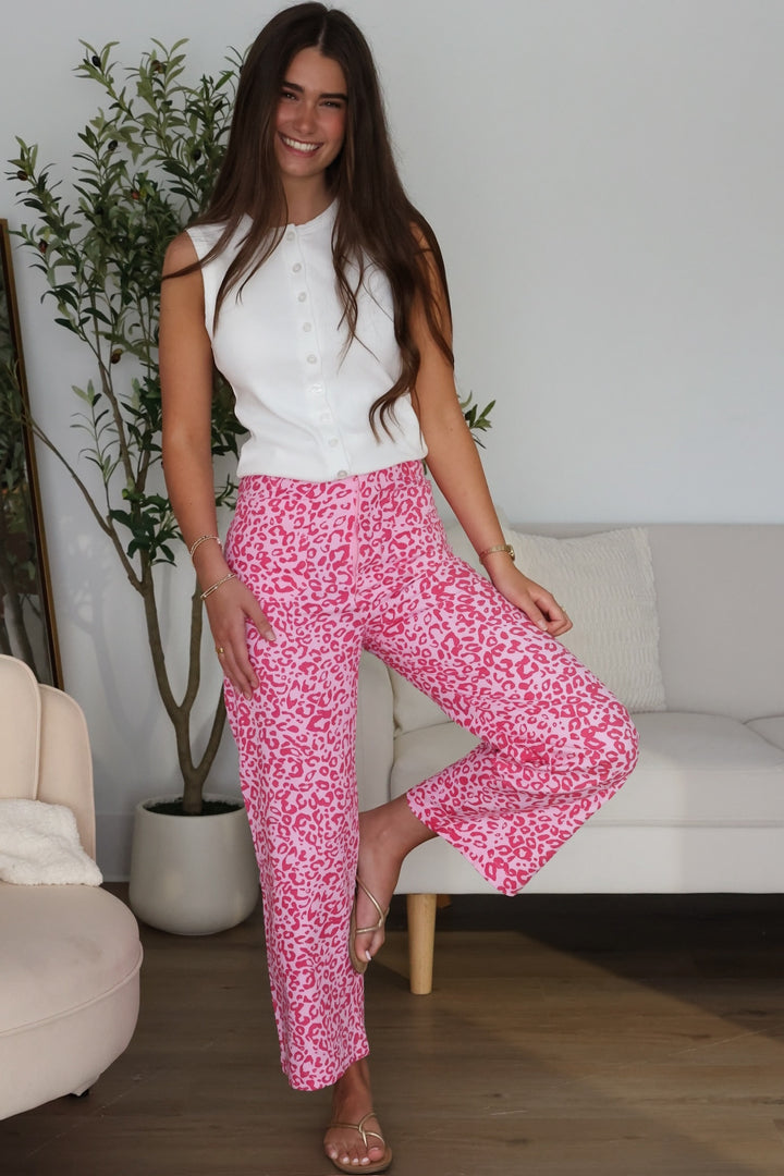 Home Of Wildcats Pants- Pink
