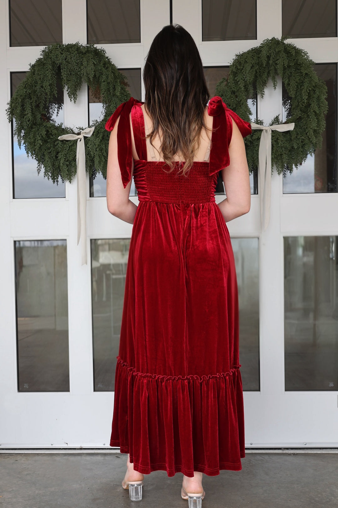 Olivia Velvet Maxi Dress-(FINAL SALE)