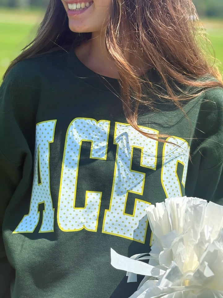 Polka Dot Team Sweatshirt- ACES
