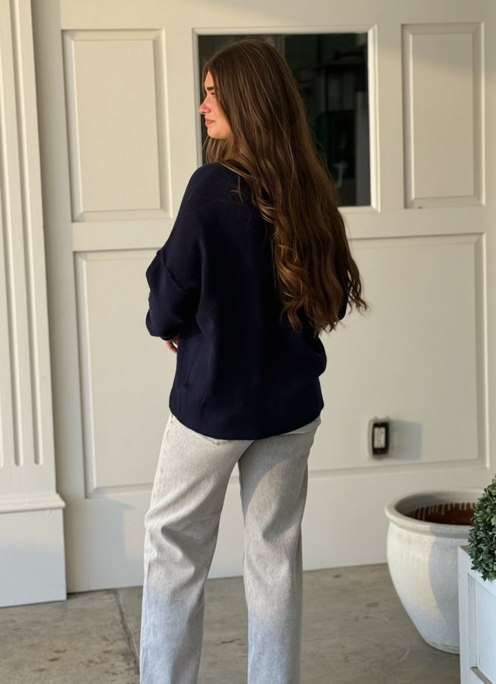 Audree Sweater- Navy