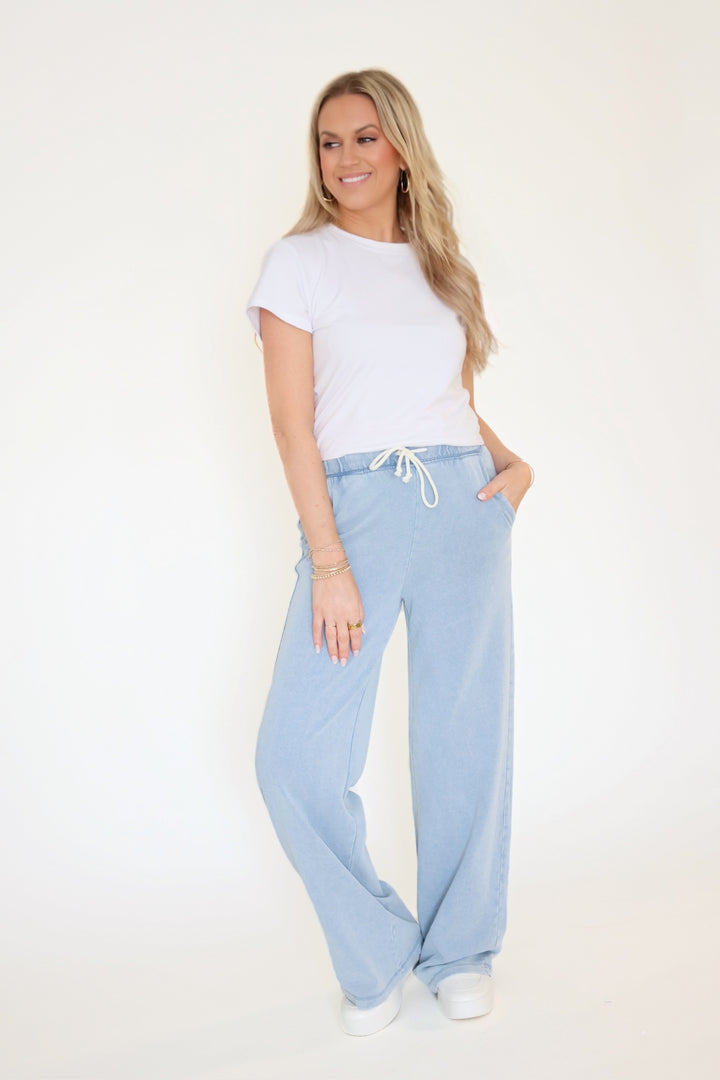 Hunter Knit Pant- Ocean Air Indigo