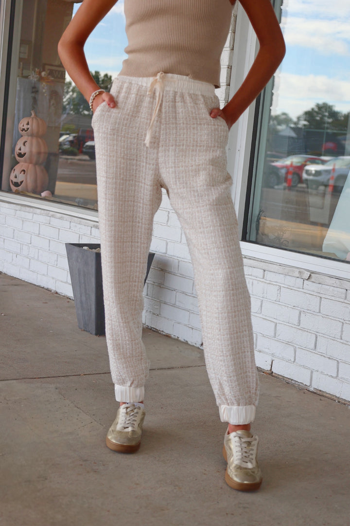 Tweed Joggers-final sale