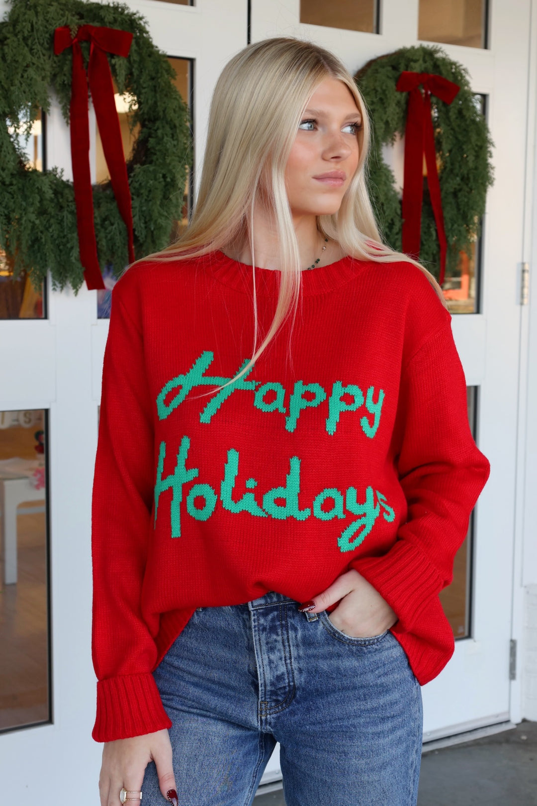 Happy Holiday Sweater (Final Sale)